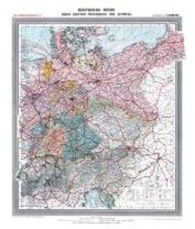Historische Karte: Deutsches Reich - Deutschland, Um 1903 (Plano)