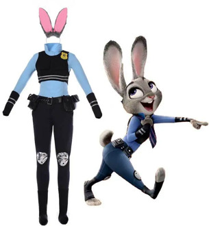 HISTOYE Cosplay Costume The cartoon Zootopia-Zootropolis Costume Judy Cosplay Clothing for Halloween Costume Party