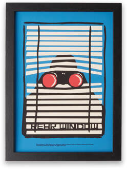 Hitchcock Rear Window Focused Giclee Poster - A3 - White Frame Meerdere kleuren