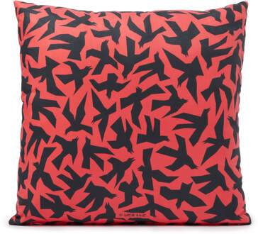 Hitchcock The Birds Abstract Flight Vierkante Kussen - 50x50cm - Soft Touch