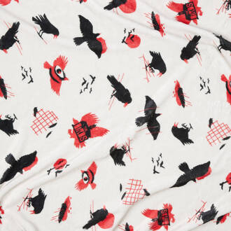 Hitchcock The Birds Flight Collage Fleecedeken - L