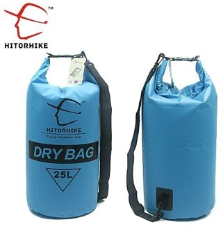 HITORHIKE 25L Waterdichte Dry Bag Outdoor Zwemmen Camping Rafting Opbergtas met met Verstelbare Bandjes 5 Kleuren 25L blauw