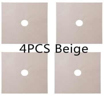 Hittebestendig Gas Range Protector 1/4 Pcs Brander Cover, non-stick Herbruikbare Gasfornuis Brander Liner Protectoritchen Accesso Bourgondië