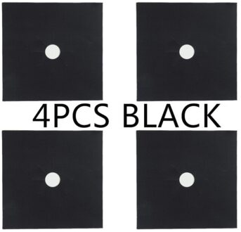 Hittebestendig Gas Range Protector 1/4 Pcs Brander Cover, non-stick Herbruikbare Gasfornuis Brander Liner Protectoritchen Accesso MULTI