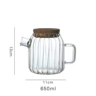 Hittebestendig Glas Koude Ketel Koel Wit Ketel Woonkamer Water Cup Set Waterkoker Grote Capaciteit Huishouden Ketel koeler pot kleine maat
