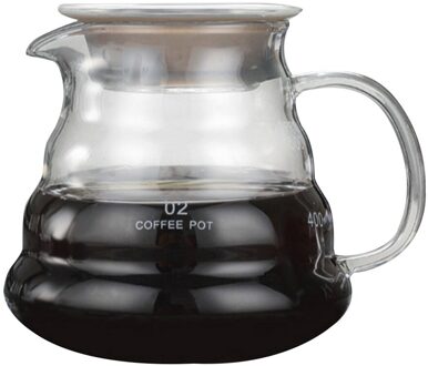 Hittebestendig Glas V60 Bereik Server Drip Ketel Water Fles Barista Koffie Kruik met Handvat Rubber Seal Theepotten 360/ 600/800ml 2