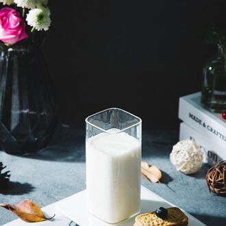 Hittebestendige Clear Glas Thee Pitcher Japanse Stijl Streep Melkkan Handvat Koffie Melk Thee Pot Water Jug Thuis cafe Drinkware 250ML melk cup