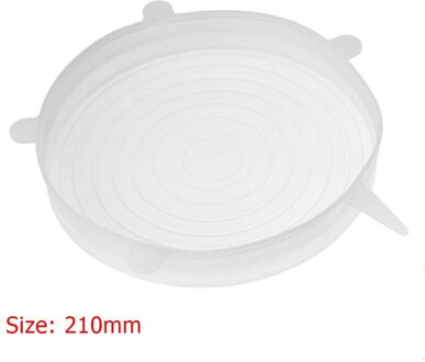 Hittebestendige Herbruikbare Stretch Siliconen Deksels Universele Wrap Bowl Pot Pan Cover Kookgerei Deksels Keuken Koelkast Accessoires 21cm