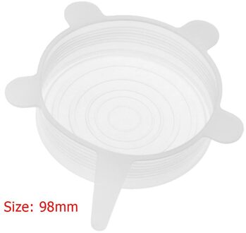 Hittebestendige Herbruikbare Stretch Siliconen Deksels Universele Wrap Bowl Pot Pan Cover Kookgerei Deksels Keuken Koelkast Accessoires 9.8cm