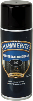 hittebestendige lak - Mat - Zwart - 400 ml