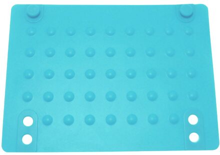 Hittebestendige Mat Voor Stijltang Opslag Anti Slip Siliconen Reizen Krultang Golf Punt Lichtgewicht Thuis Duurzaam Blauw