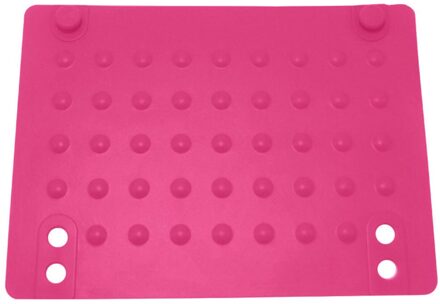 Hittebestendige Mat Voor Stijltang Opslag Anti Slip Siliconen Reizen Krultang Golf Punt Lichtgewicht Thuis Duurzaam roos rood