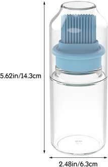 Hittebestendige Siliconen Fles Borstel Barbecue Borstel Olie Borstel Huishoudelijke Bakken Olie Borstel Pannenkoek Borstel Olie Tool Blauw
