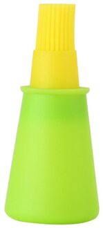 Hittebestendige Siliconen Fles Borstel Barbecue Borstel Olie Borstel Huishoudelijke Bakken Olie Borstel Pannenkoek Borstel Olie Tool groen geel