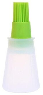 Hittebestendige Siliconen Fles Borstel Barbecue Borstel Olie Borstel Huishoudelijke Bakken Olie Borstel Pannenkoek Borstel Olie Tool groen