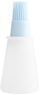 Hittebestendige Siliconen Fles Borstel Barbecue Borstel Olie Borstel Huishoudelijke Bakken Olie Borstel Pannenkoek Borstel Olie Tool wit blauw