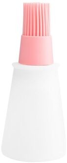 Hittebestendige Siliconen Fles Borstel Barbecue Borstel Olie Borstel Huishoudelijke Bakken Olie Borstel Pannenkoek Borstel Olie Tool wit roze