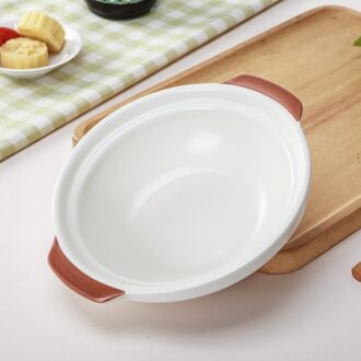 Hittebestendige Wit Braadpan Kookpot Bibimbap Keramische Casserolesclay Pot Koken Kookgerei Ollas De Cocina Thuis Artikelen DH50S 700ML