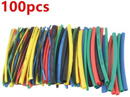Hittekrimpbuis Kit Isolatiebekleding Polyolefine Krimpen Diverse Krimpkous Wire Cable 100/127/140/164/328/530Pcs 100stk