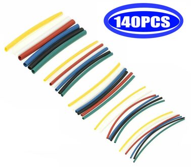 Hittekrimpbuis Kit Isolatiebekleding Polyolefine Krimpen Diverse Krimpkous Wire Cable 100/127/140/164/328/530Pcs 140stk