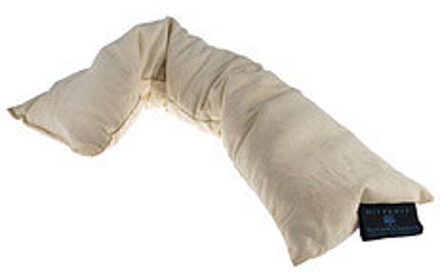 Hittepit Kersenpit Kussen Langwerpig Treets Wit