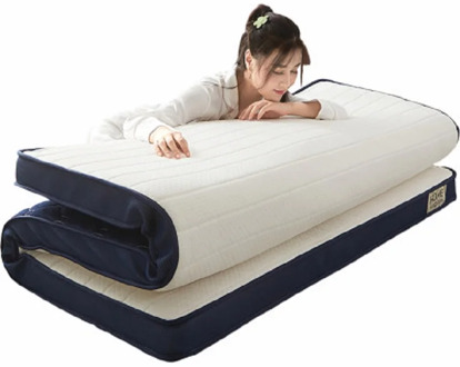 HJX Five-layer material composition mattress 9cm Single double size Sponge latex filling stereoscopic student dormitory Tatami
