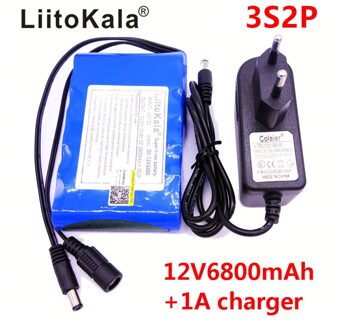 Hk Liitokala Dc 12V 6800 Mah 18650 Li-Ion Oplaadbare Batterij Opladen Power Bank Voor Gps Auto camera