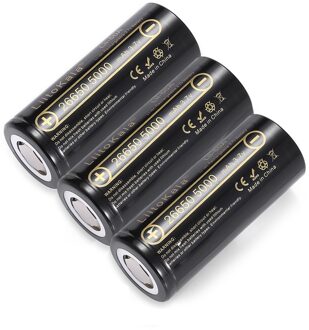 Hk Liitokala Lii-50A 26650 5000 Mah 3.7V Li-Ion Oplaadbare Batterij Hoge Dischargeled Zaklamp Zaklamp 2stk