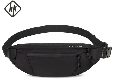 Hk Man Waist Bag New Fashion Fanny Pack Chest Pack Travel Outdoor Sports Crossbody Bag Casual Male Waterproof Bum Belt Bag
