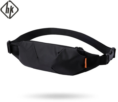 Hk Men Fanny Pack Teenager Outdoor Sports Running Cycling Waist Bag Pack Male Fashion Shoulder Belt Bag Travel Phone Pouch Bags