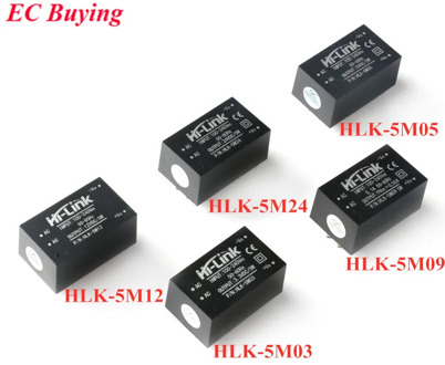 HLK-5M03 HLK-5M05 HLK-5M09 HLK-5M12 HLK-5M24 AC-DC 220V to 5V/3.3V/9V/12V/24V AC DC Mini Power Supply Module Step Down Buck HLK