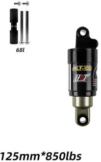 HLT-100 Mtb Air Rear Shock W/Schroeven Mountainbike Aluminium Rear Shock Suspension Bus 125 150 165 185mm Fiets Onderdelen 125mm 850blauw 68L