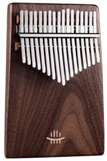 Hluru Kalimba Zwarte Walnoot Krullend Figuur Toetsenbord Duim Piano Afschuining Kalimba Muziekinstrumenten Toetsenbord Instrumenten 17 key
