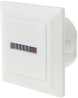 HM-1 Timer Vierkante Teller Digitale 0-99999.9 Urenteller Urenteller Gauge 0.3W AC220-240V / 50Hz Ac T8WE wit