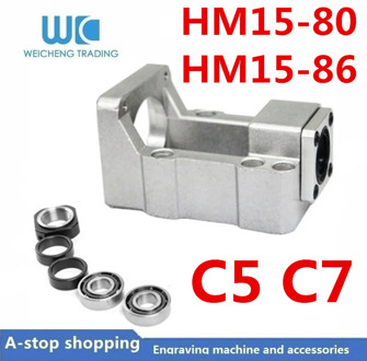 HM15-80 HM15-86 Ball screw linear sliding table module bearing support fixed base stepping servo motor integrated base
