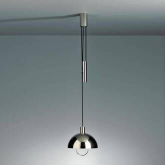 HMB25 hanglamp met rolhijsinr. zilver chroom / zilver