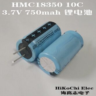 HMC1835 Hoog Tarief 18350 Oplaadbare 3.7V Lithium Batterij 750Mah Power 10c Huidige 7.5A