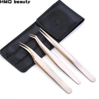 HMQ Beauty High Quality New Style Premium Eyelashes Tweezers Hand anti-slip design Improve for 3D 6D Lashes Extensions