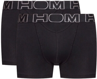 HO1 boxer briefs (2-pack) - heren boxer kort met horizontale gulp - zwart -  Maat: L