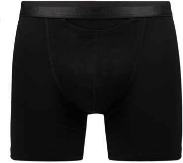 HO1 Zwarte Lange Boxershorts Met Horizontale Gulp Modal En Katoen - L