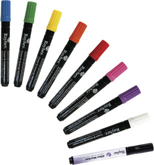 Hobby ballon marker wit - Hobby viltstiften Multikleur