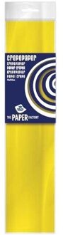 Hobby crepe papier geel 250 x 50 cm - Crepepapier