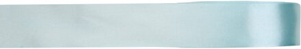 Hobby/decoratie satijnen lint - lichtblauw - 1 cm x 25 meter - cadeauverpakking - polyester