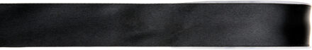 Hobby/decoratie satijnen lint - zwart - 1 cm x 25 meter - cadeauverpakking - polyester