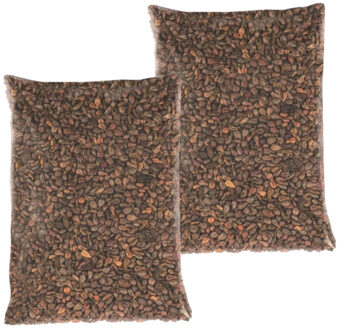 Hobby/knutsel Druivenpitten vulmateriaal - 2x - 500 gram - warmtekussen vulling