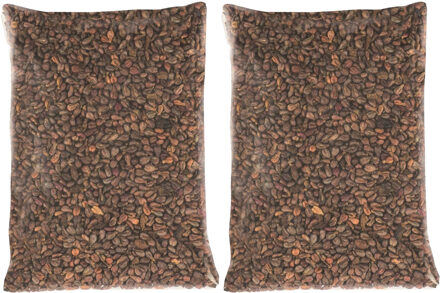 Hobby/knutsel Druivenpitten vulmateriaal - 2x - 500 gram - warmtekussen vulling