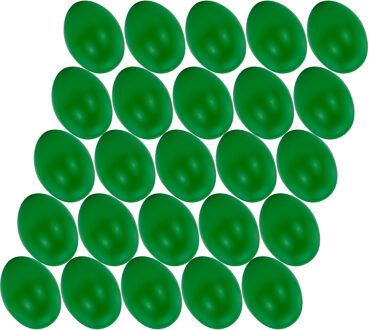 Hobby knutsel eieren - 50x - 4,5 cm - donkergroen - kunststof - decoratie paaseieren