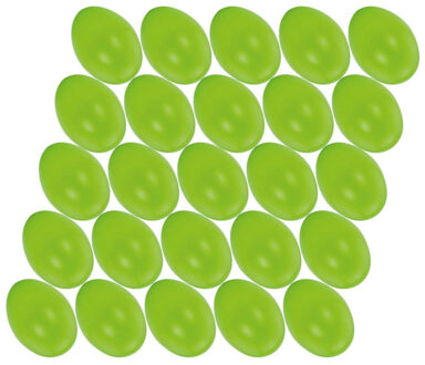 Hobby knutsel eieren - 50x - 6 cm - groen - kunststof - decoratie paaseieren