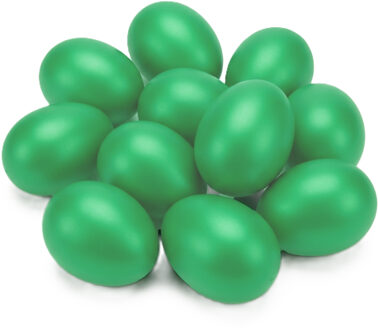 Hobby knutsel eieren - 75x - 4,5 cm - mintgroen - kunststof - decoratie paaseieren