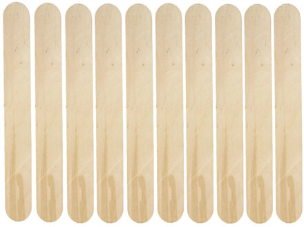 Hobby/knutsel Ijslollie stokjes - 250x - naturel - 20 x 2,5 cm - knutsel houtjes